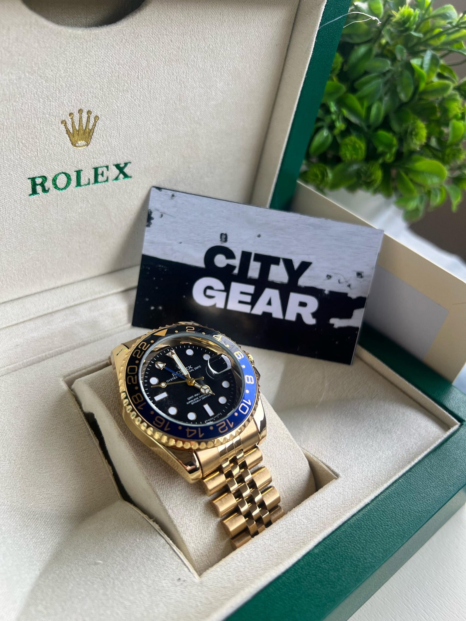ROLEX GMT MASTER( Gold Blue)