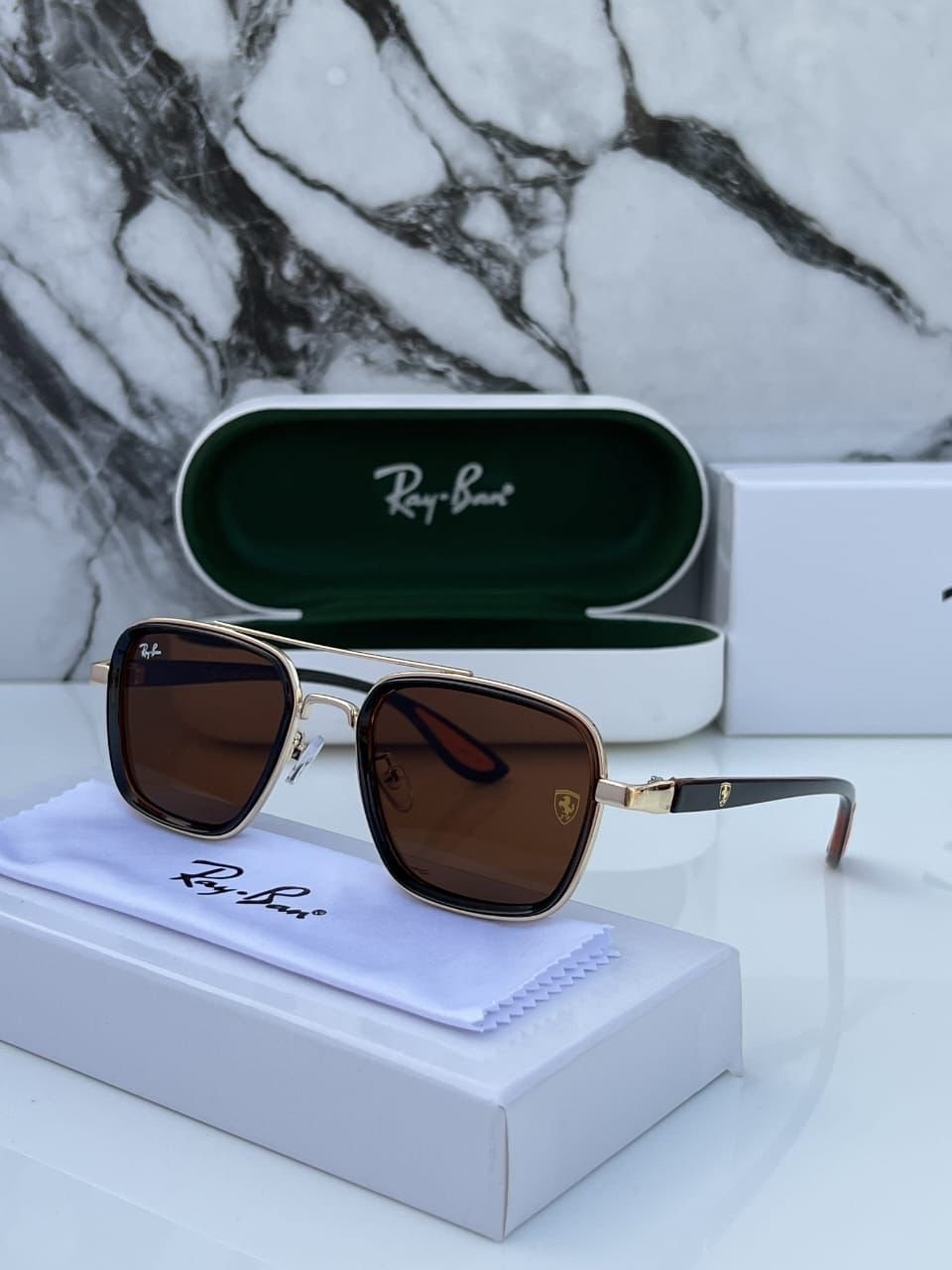 Rayban 06 golden & brown premium Sunglasses’s