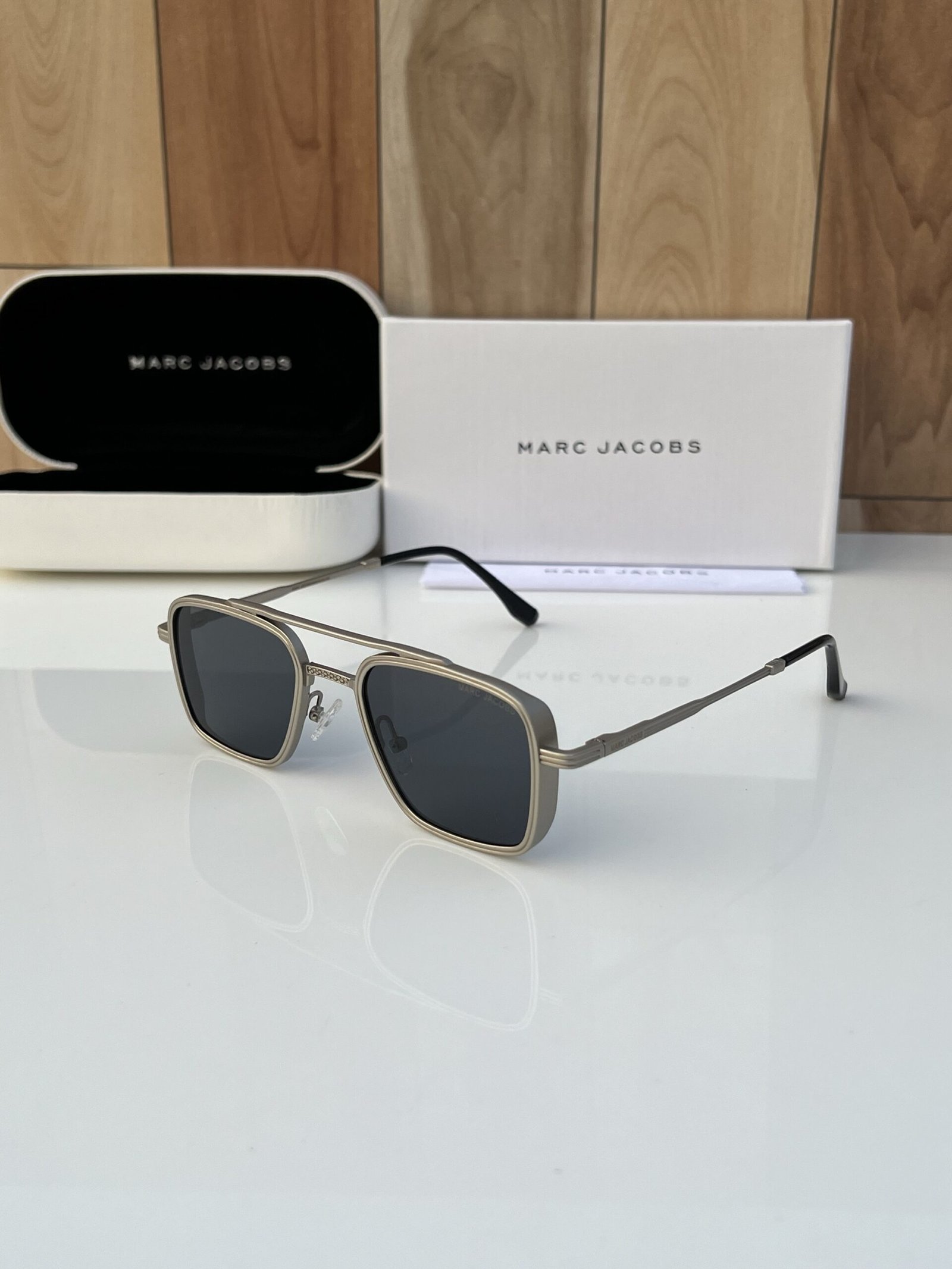 Marc Jacobs 504 Silver Black Sunglasses
