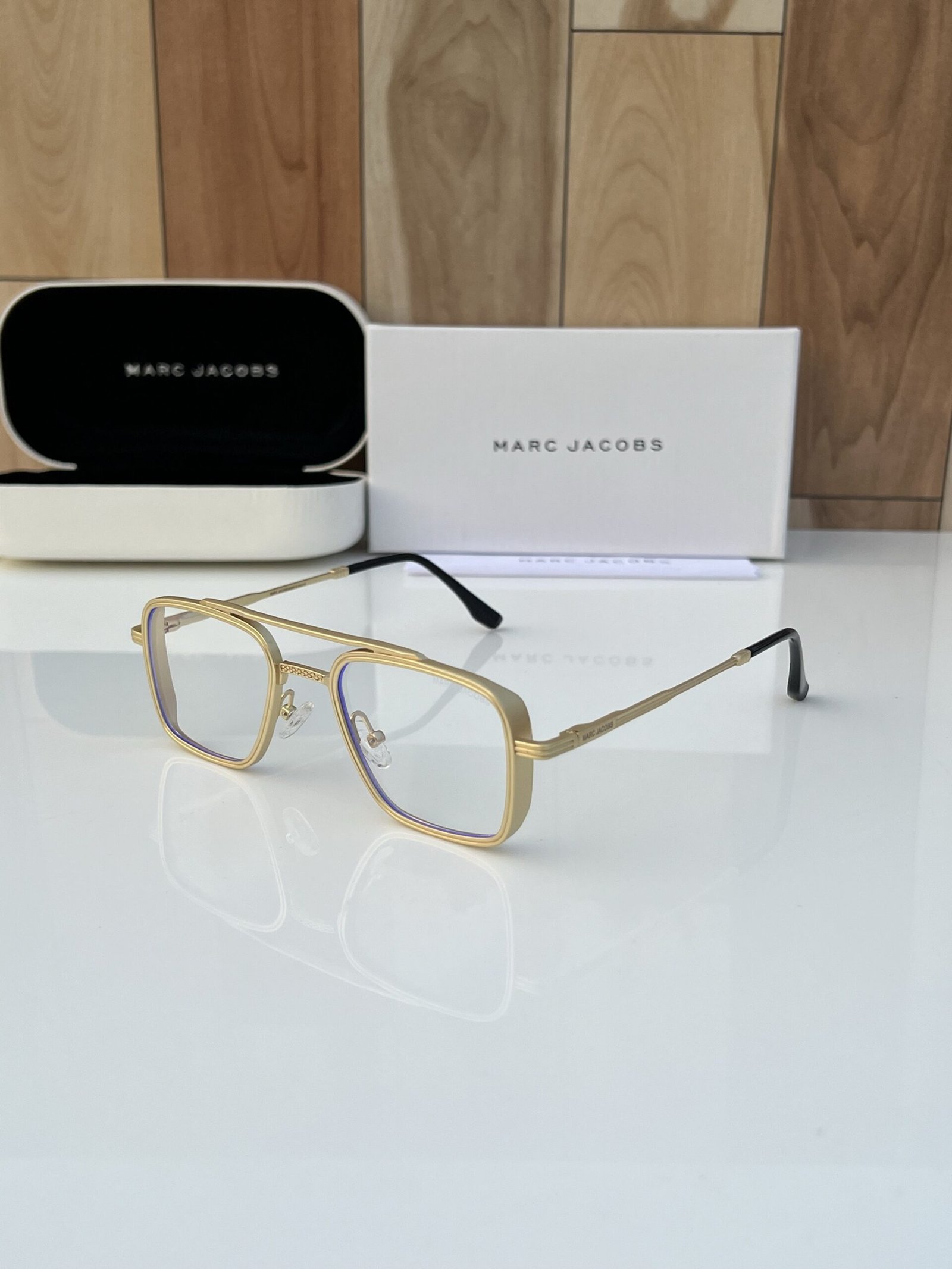 Marc Jacobs 504 Gold Plano Sunglasses