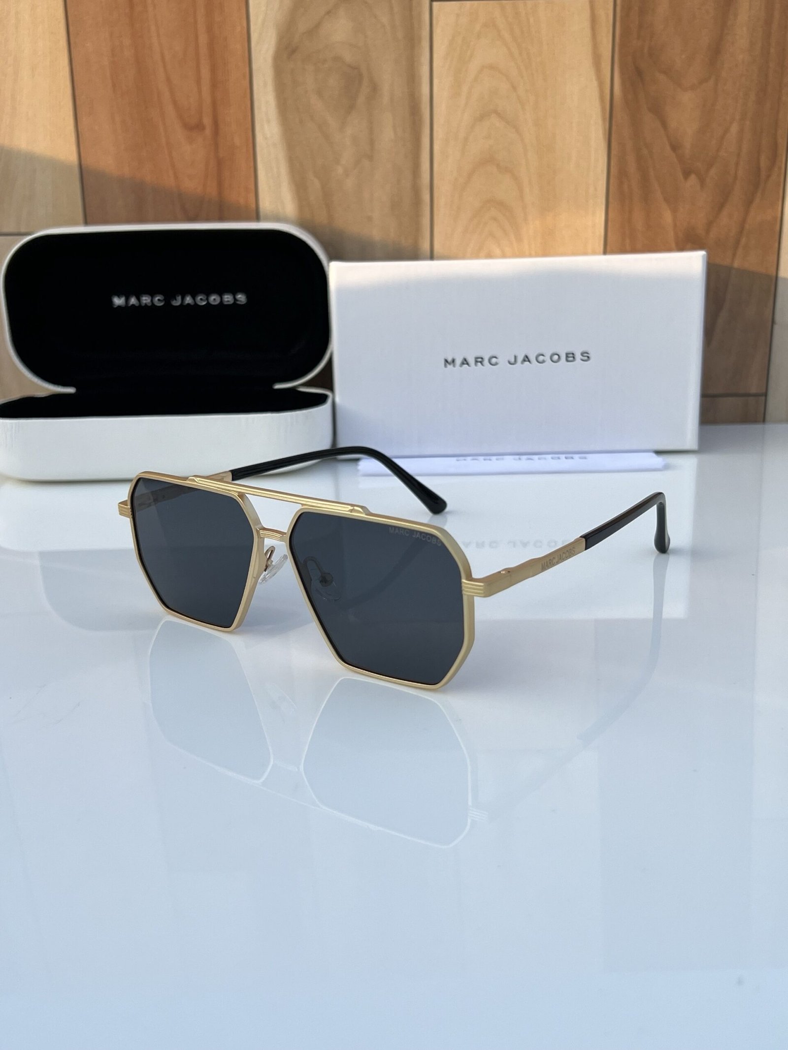 Marc Jacobs 510 Gold Black Sunglasses