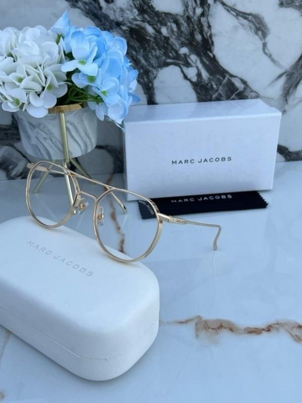 Marc Jacobs Metal Gold Plano Sunglasses