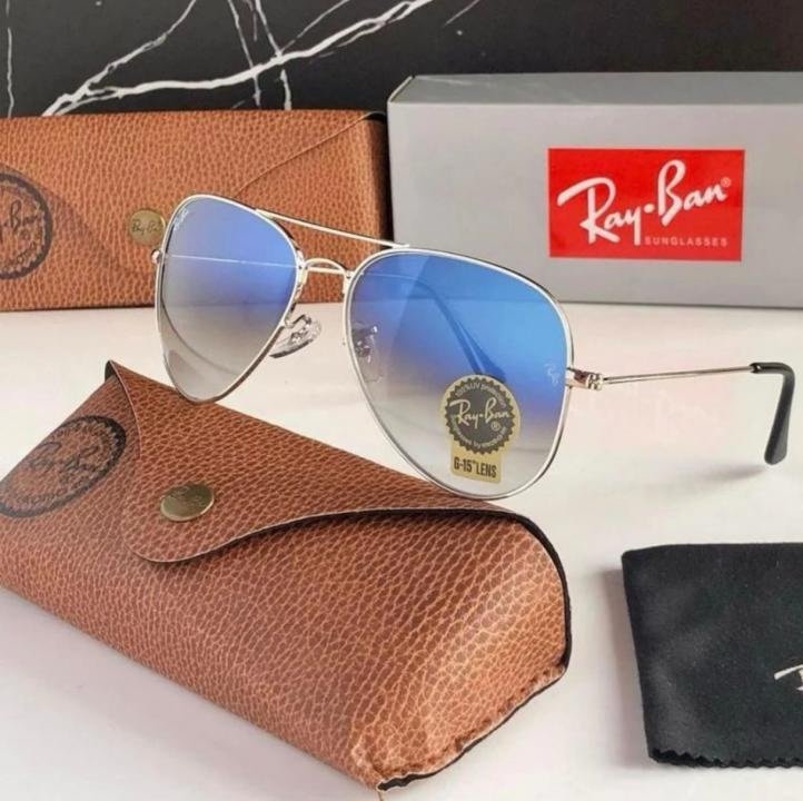 Rayban 3025 Silver Blue Sunglasses