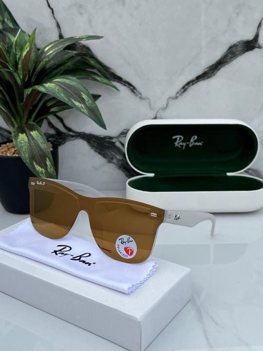 Rayban Blaze White Brown Sunglasses