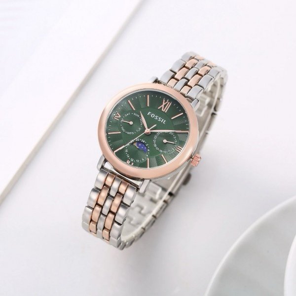 Fossil Es3121 Jacqueline Sun Moon Two Tone Copper Green