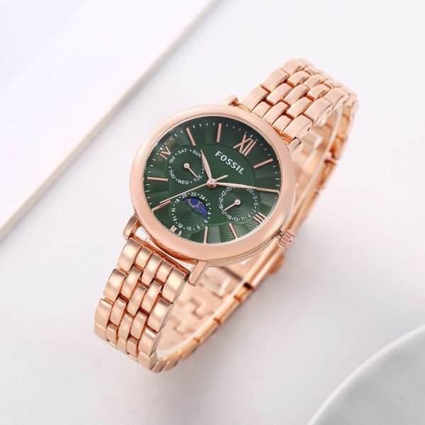 Fossil Es3121 Jacqueline Sun Moon Copper Green