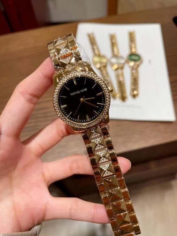 Michael Kors Runaway Pave Gold Black