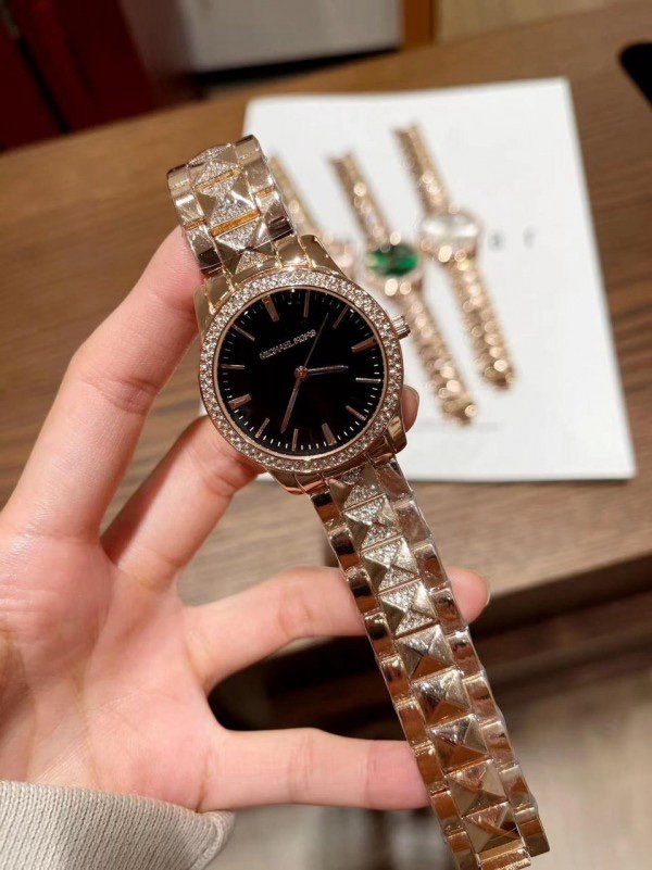 Michael Kors Runaway Pave Copper Black