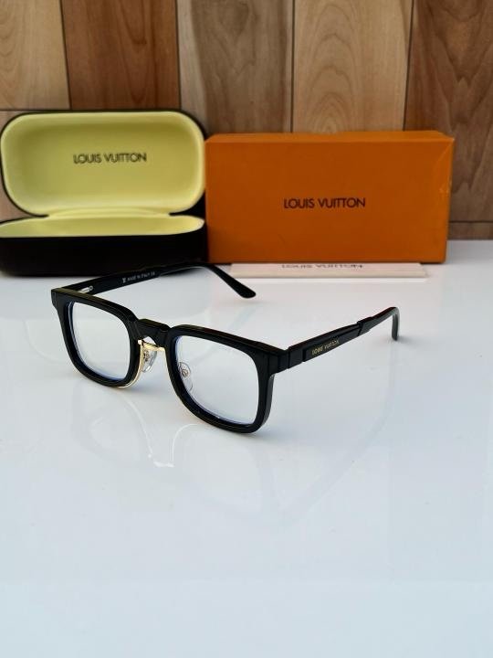 Louis Vuitton 1008 Black Gold Plano Sunglasses