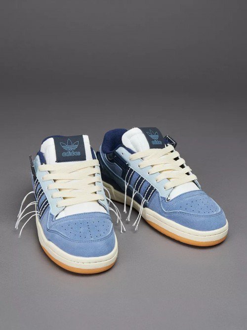 Adidass Forum 84 "Low Blue-Denim Gum" #609