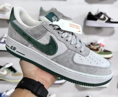 Nikee Airforce 1 Otomo Grey Suede Green