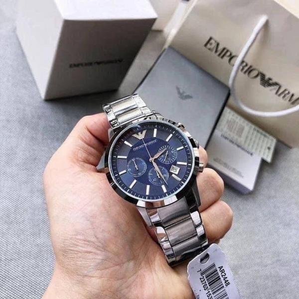 Emporio Armani Classic Silver-Blue
