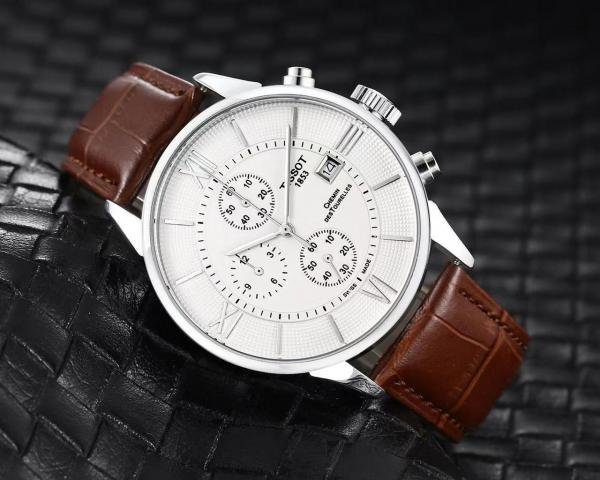 Tissot 1853 Chemi Silver White (Leather)