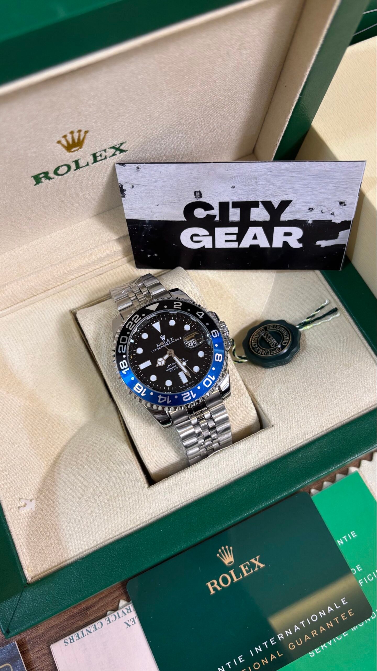 Rolex Oyster Perpetual Gmt Balck Blue