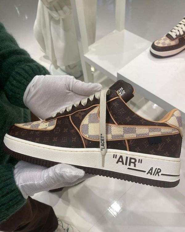 Airforcee 1 low Loui_ss Vuitto_nn Virgil Abloh brown