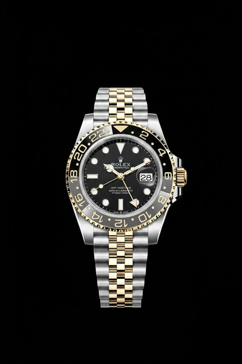 Rolex Oyster Perpetual Gmt Brown Black 2 Tone