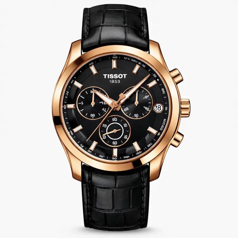 Tissot 1853 Couturier Black Leather
