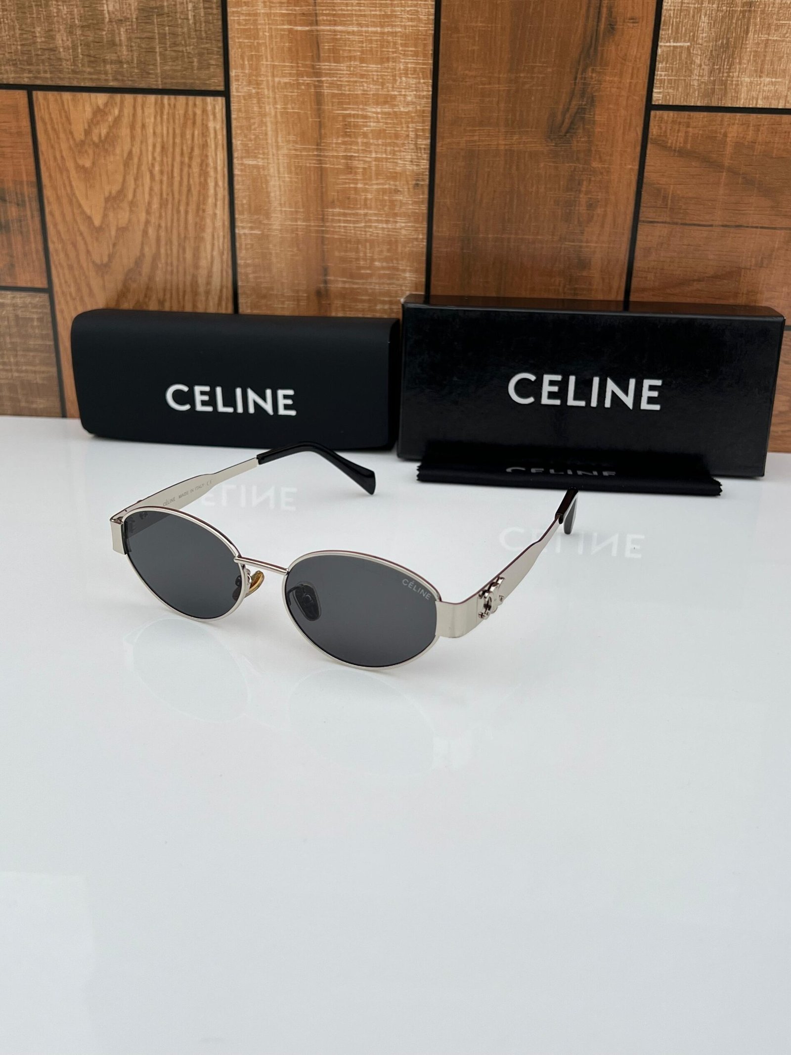 Celine 1006 silver black