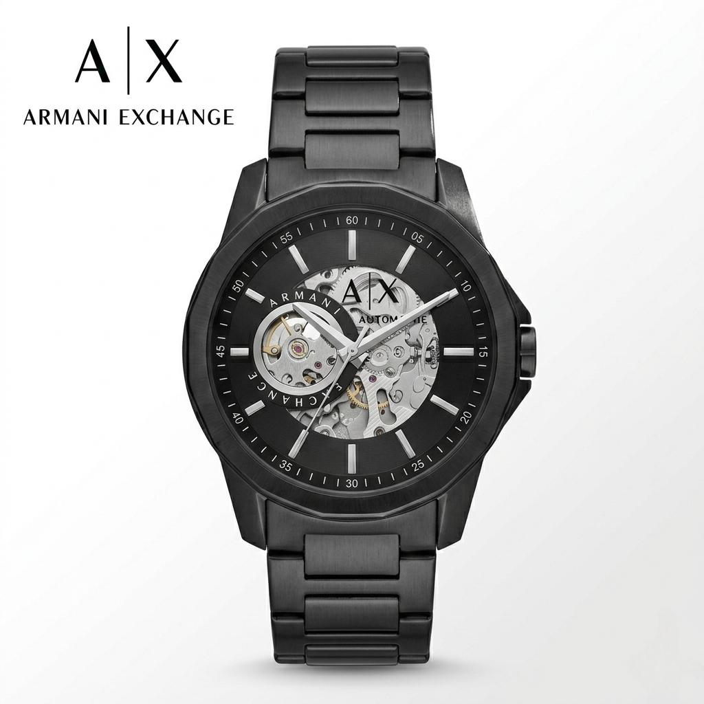 Armani Exchange GunMetal Automatic