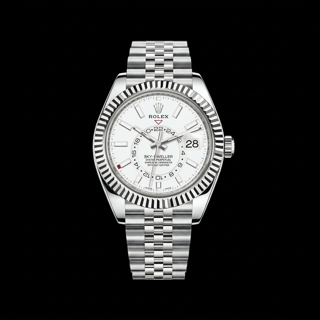 Rolex Oyster Perpetual Sky Dweller White Silver