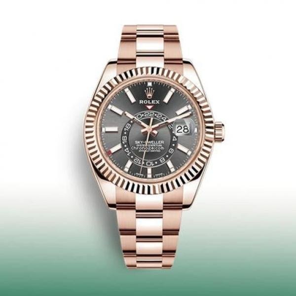 Rolex Oyster perpetual Sky Dweller Black Copper Automatic High Quality