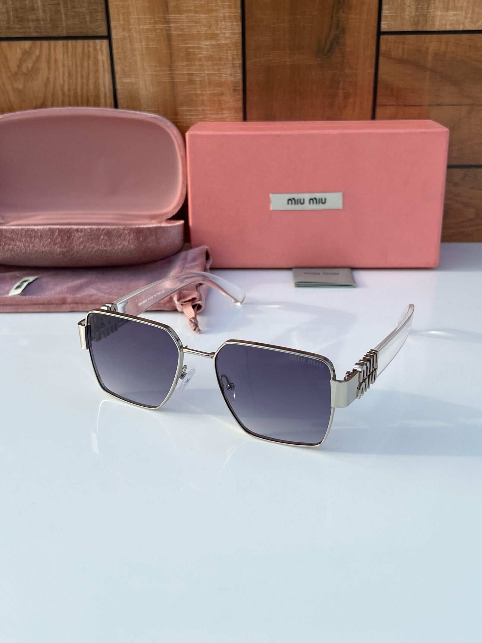 Miu miu 720 silver black