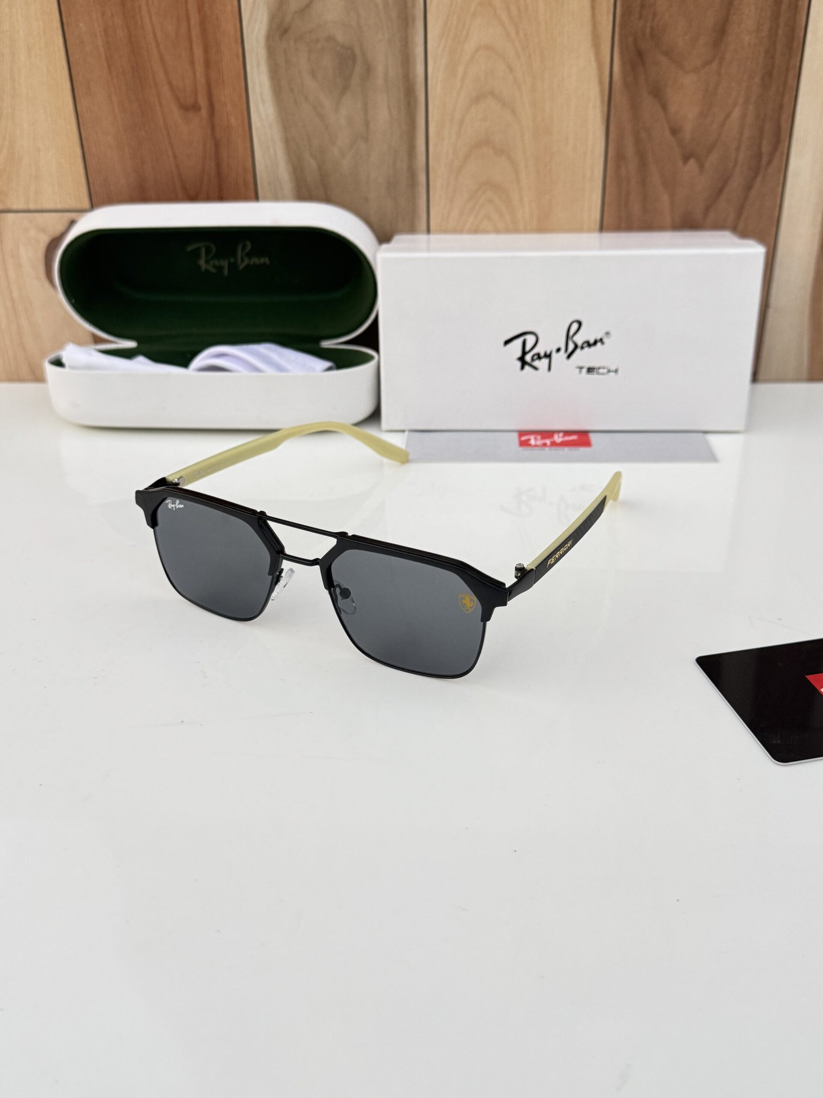 Rayban 04 black yellow