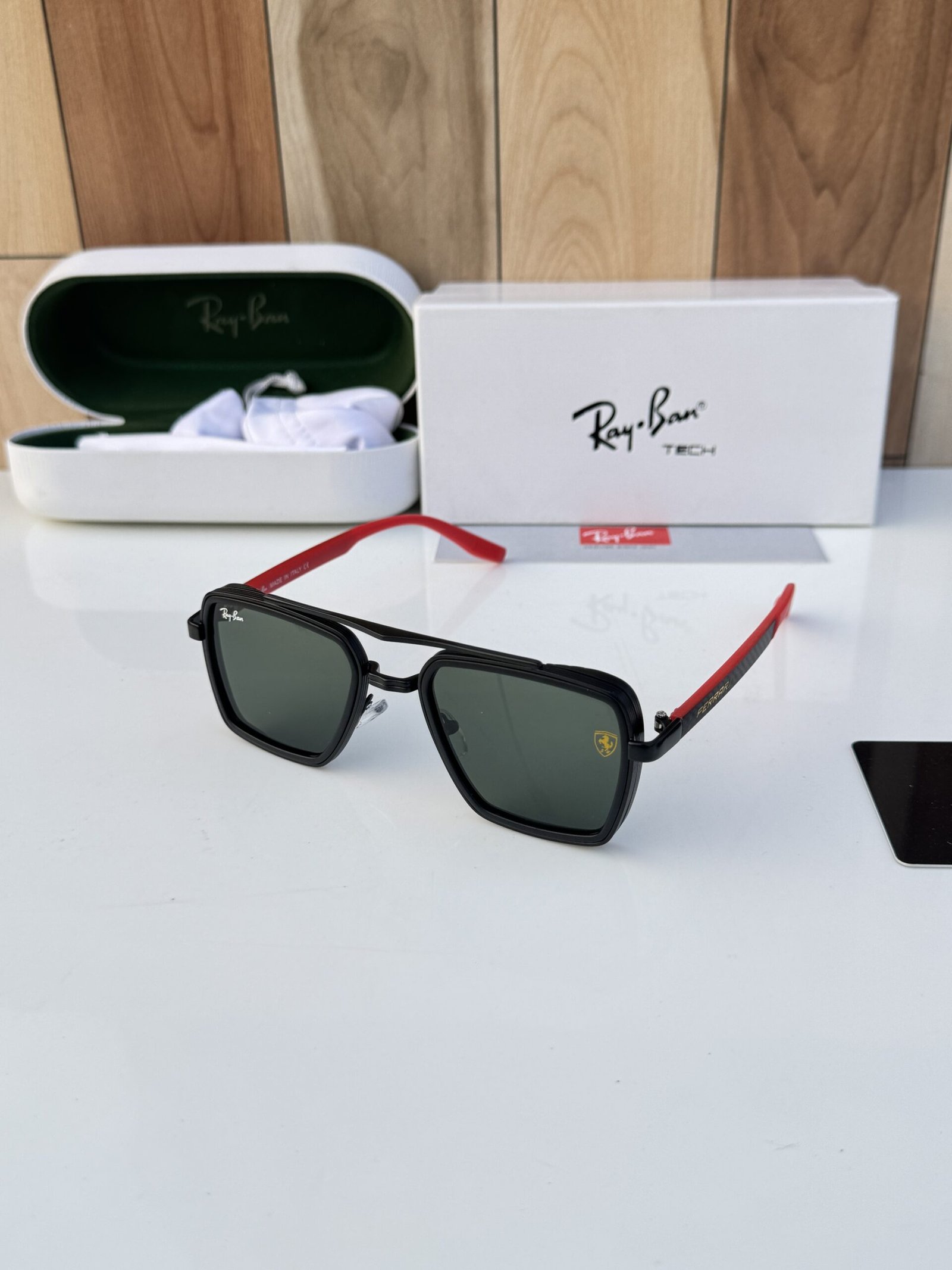 Rayban 7333 black green