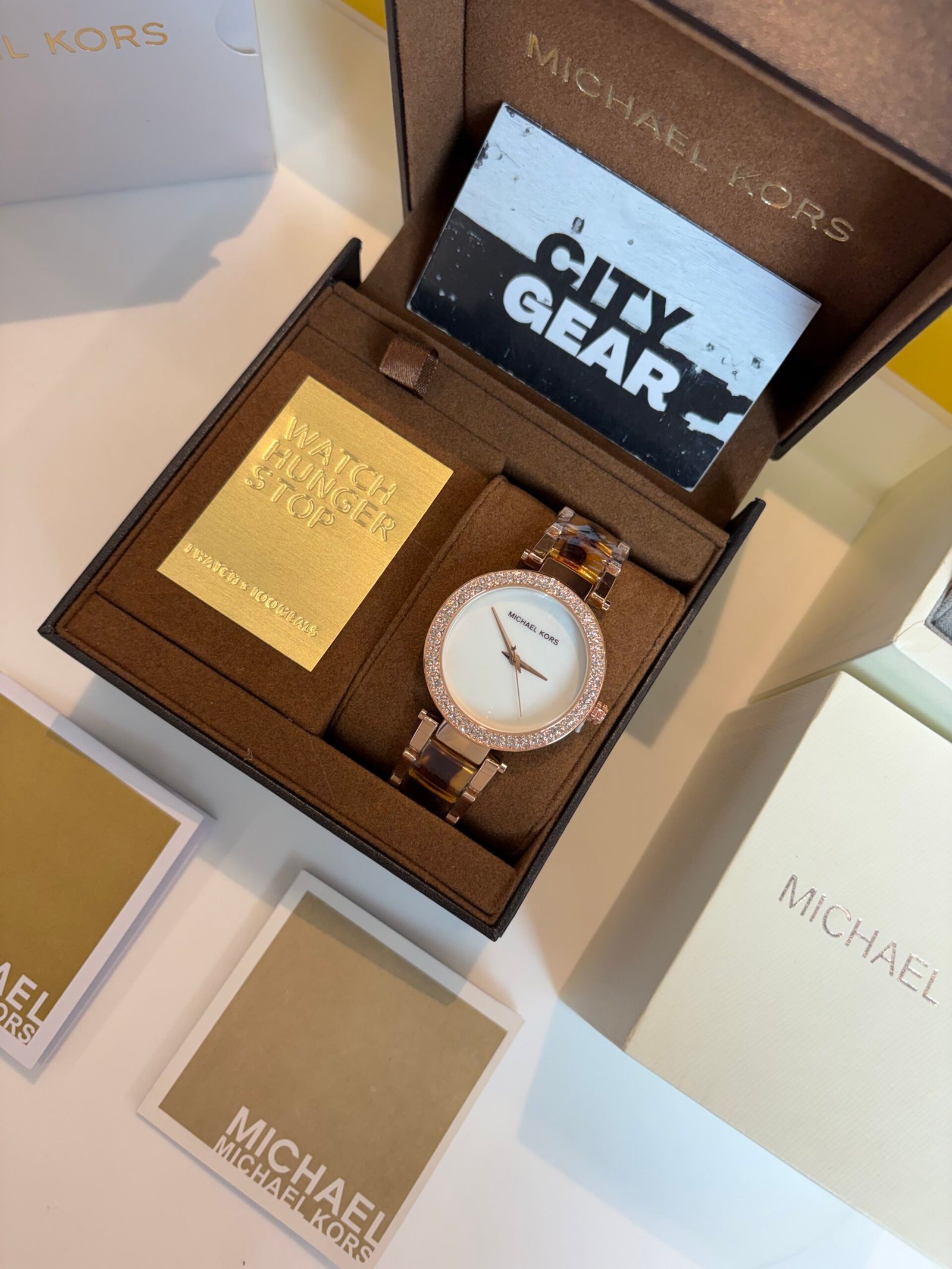 Michael Kors Parker Pave White Dial