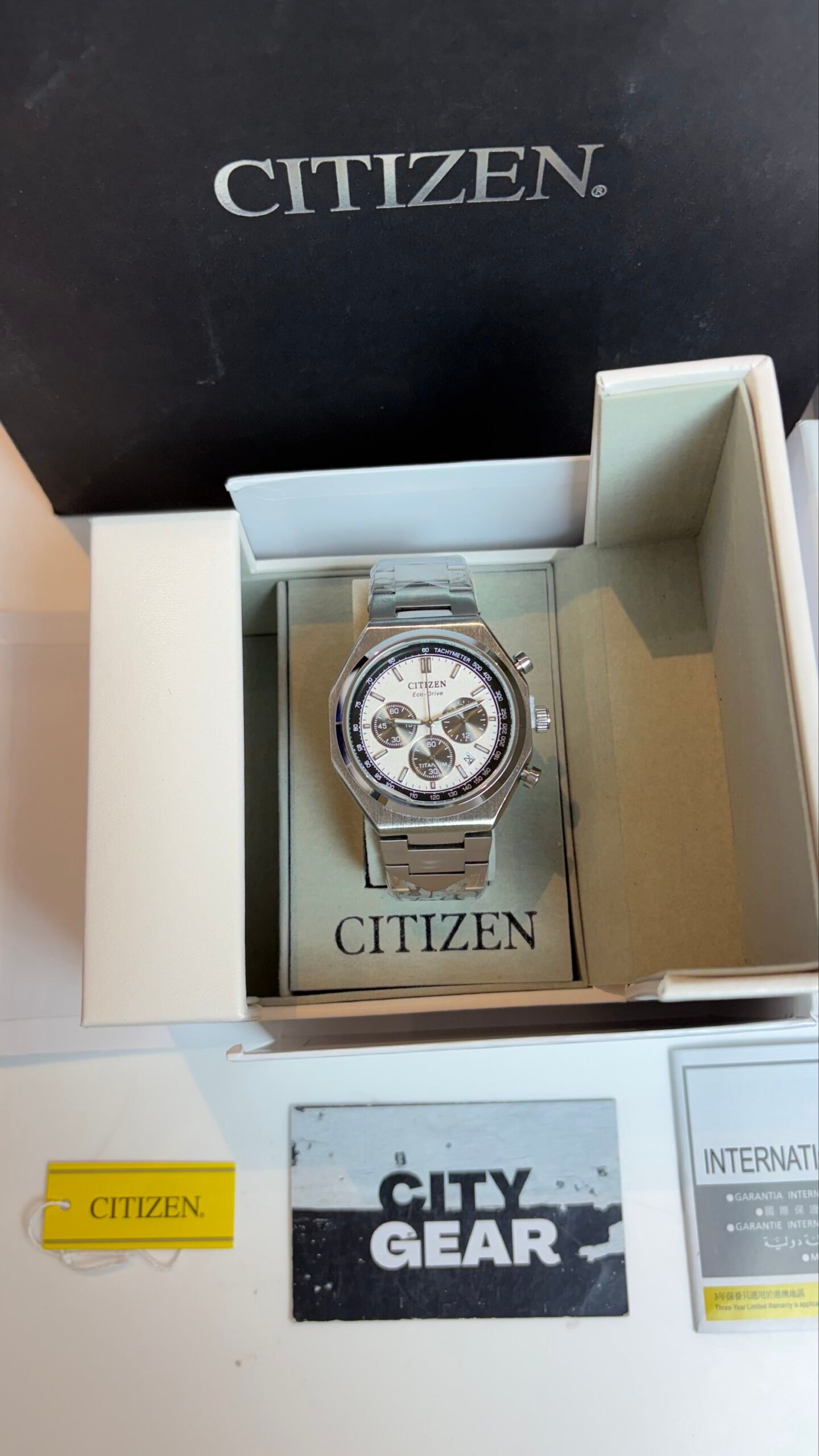 Citizen Zenshin Chrono Super Titanium White