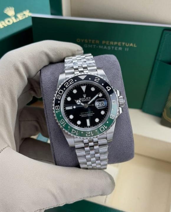 Rolex Oyster Perpetual black green Gmt Master