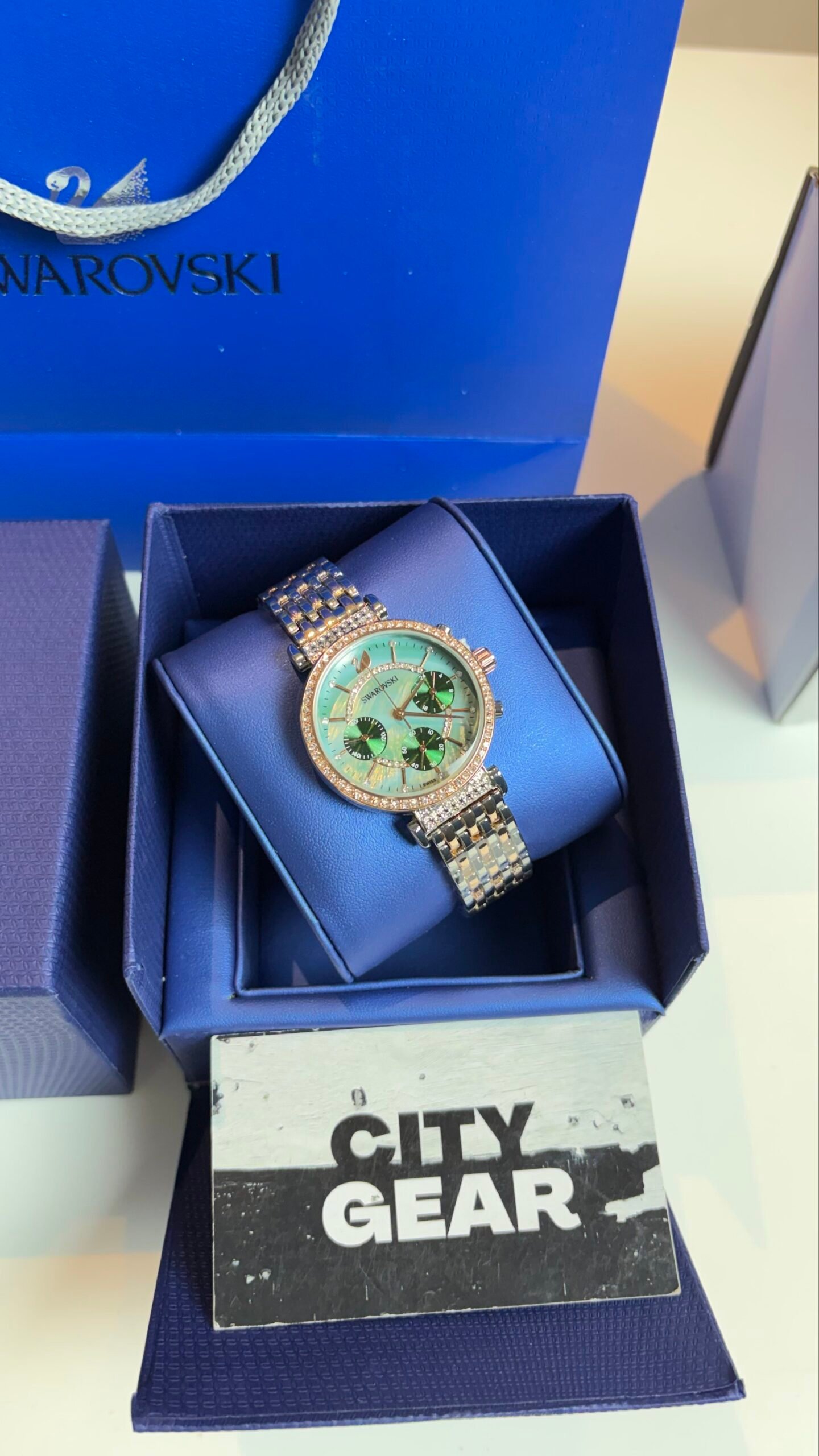 Swarovski Passage Chronograph Green 2 Tone