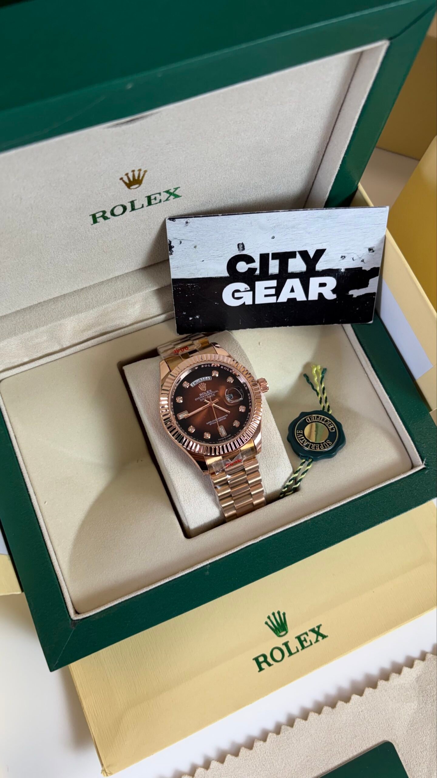 Rolex Oyster Perpetual Day Date Copper Brown
