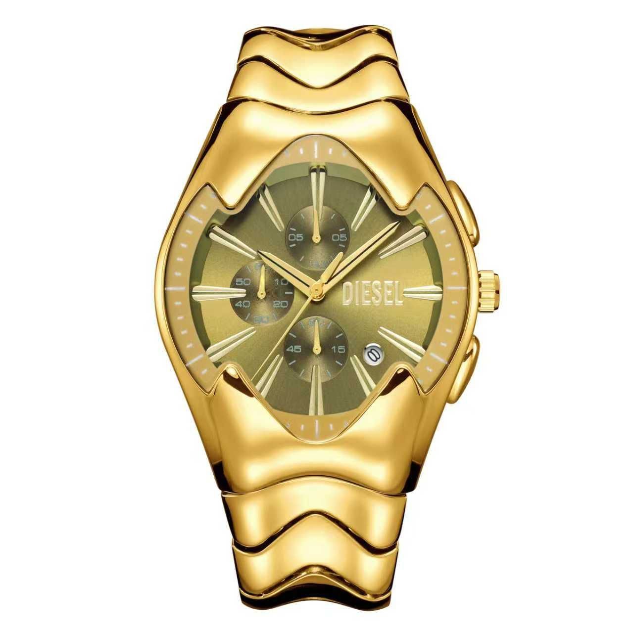 Diesel Mercurial Chronograph Gold Green