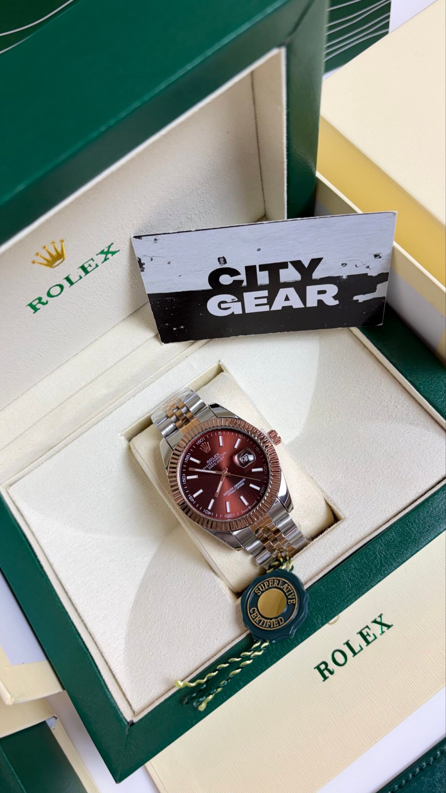 Rolex Oyster Perpetual Date Just 2Ton Brown
