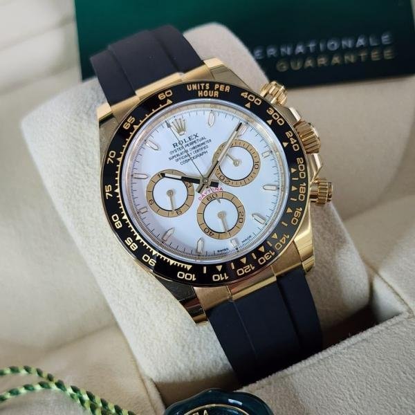 Rolex Oyster Perpetual Daytona Gold White