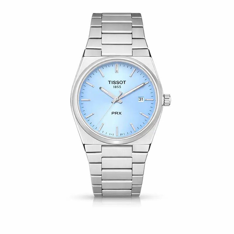 Tissot 1855 Prx Silver Sky-Blue Watch
