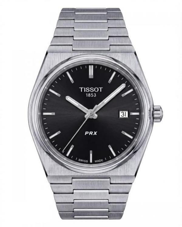 Tissot Prx Silver Black Watch