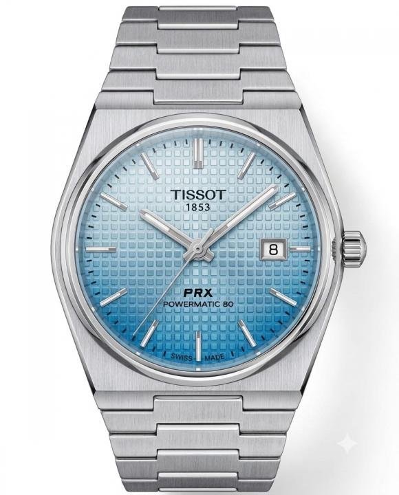 Tissot Prx 1853 Silver Blue Watch