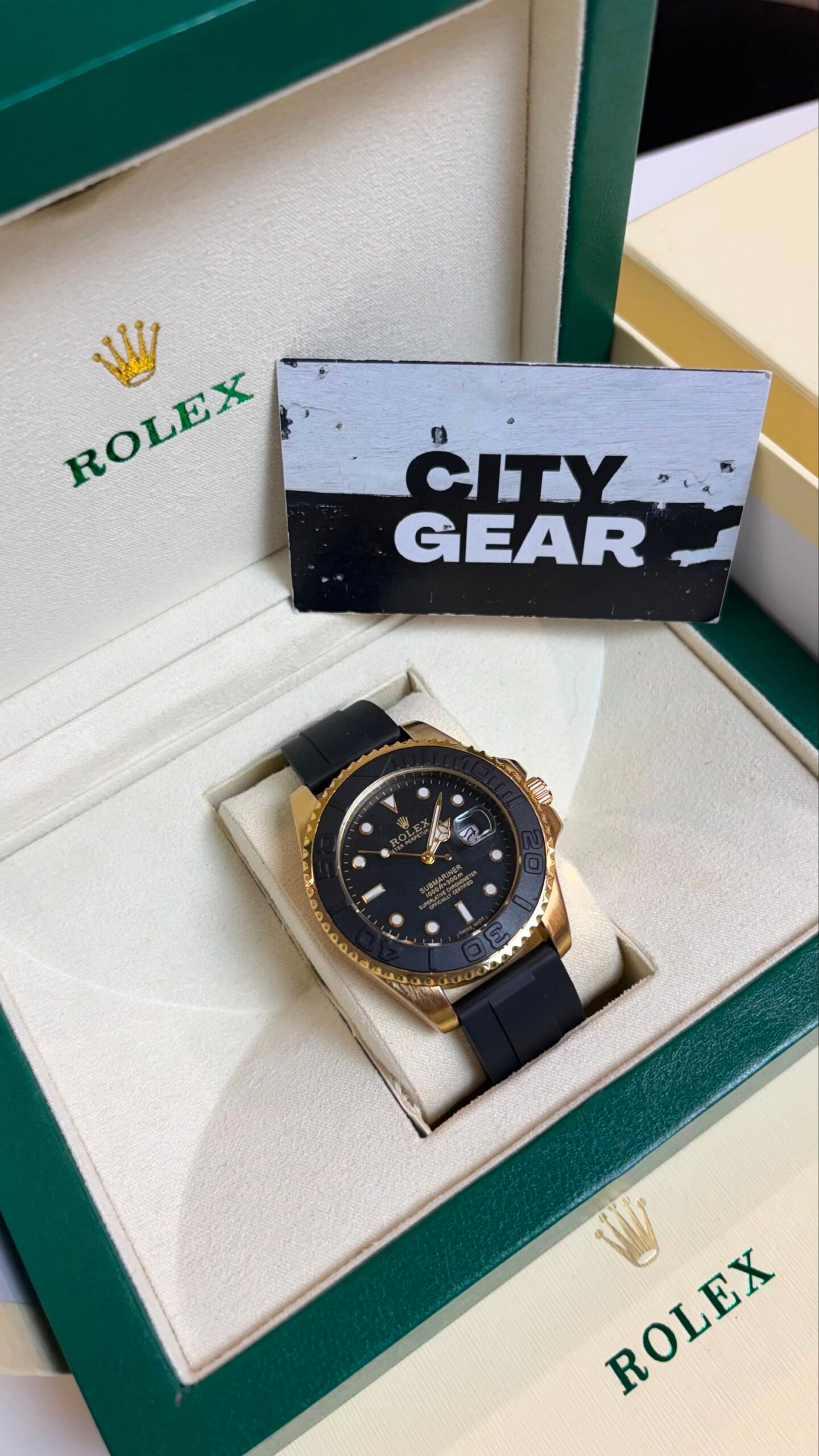 Rolex Yacht-Master Gold Black Watch