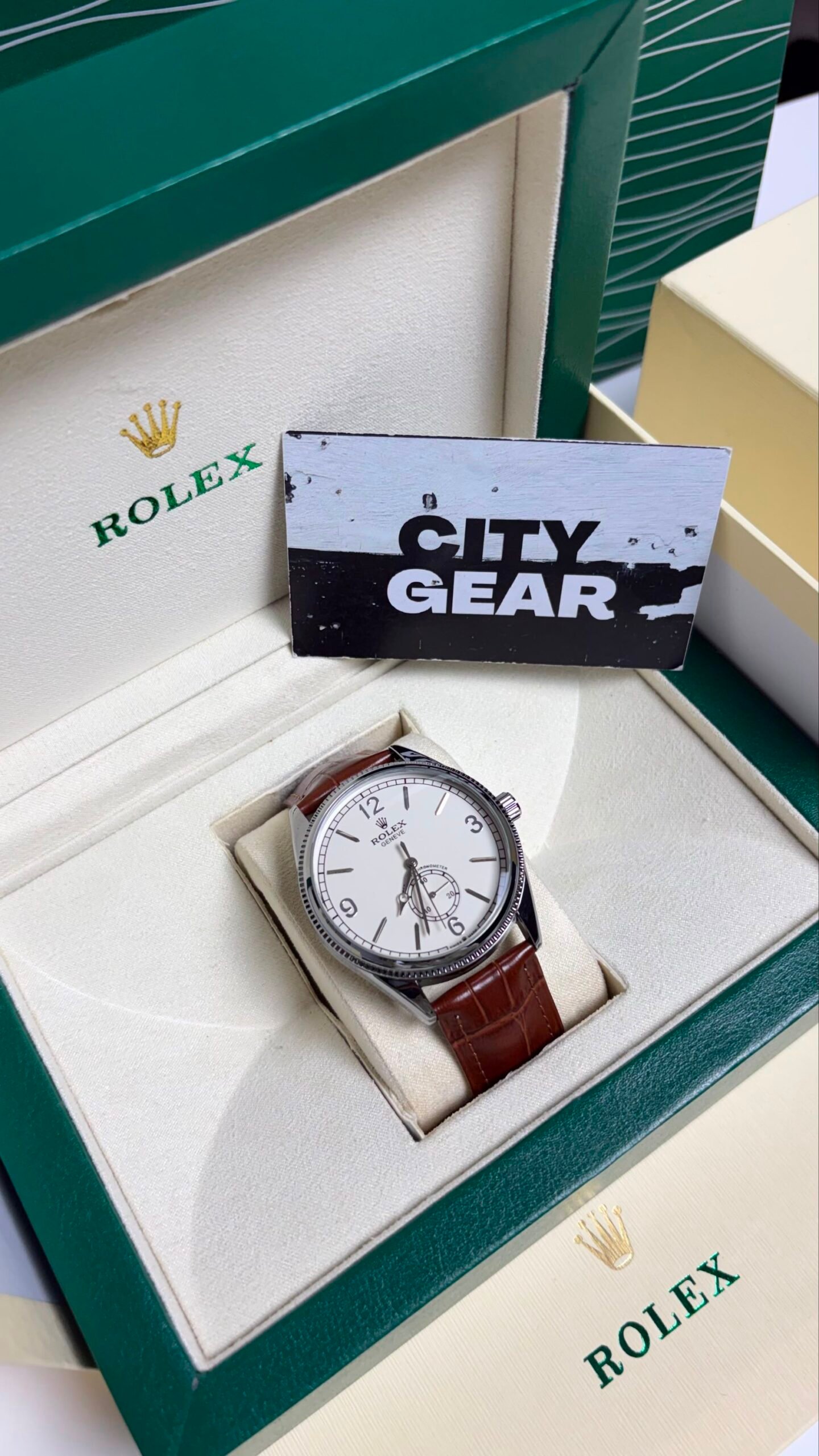 Rolex Perpetual Silver White Dial Watch