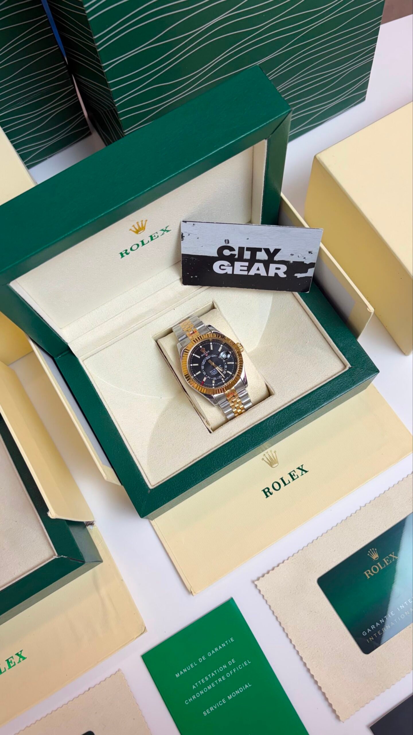 Rolex Sky Dweller 2ton Black Automatic Watch